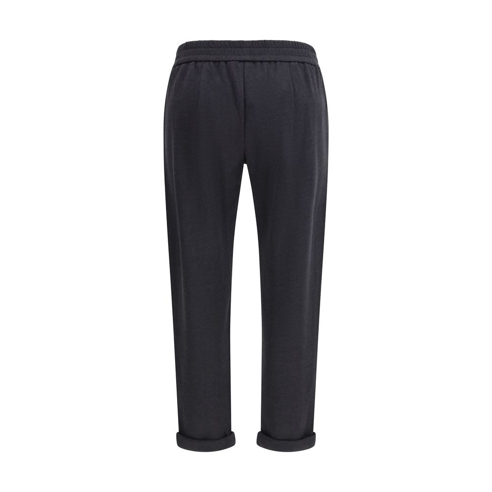 Brunello Cucinelli Gray Cotton Casual Pants