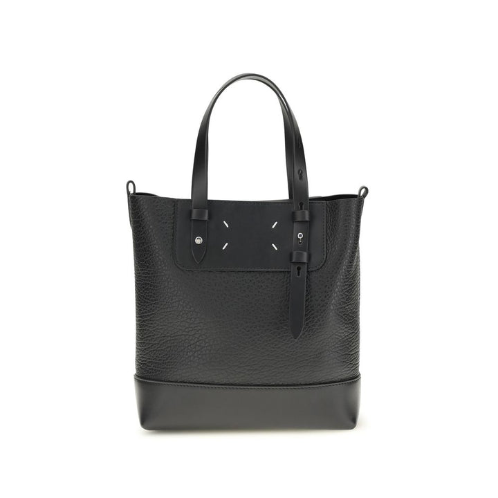 Maison Margiela Black Calf Leather Bos Taurus Shoulder Bag