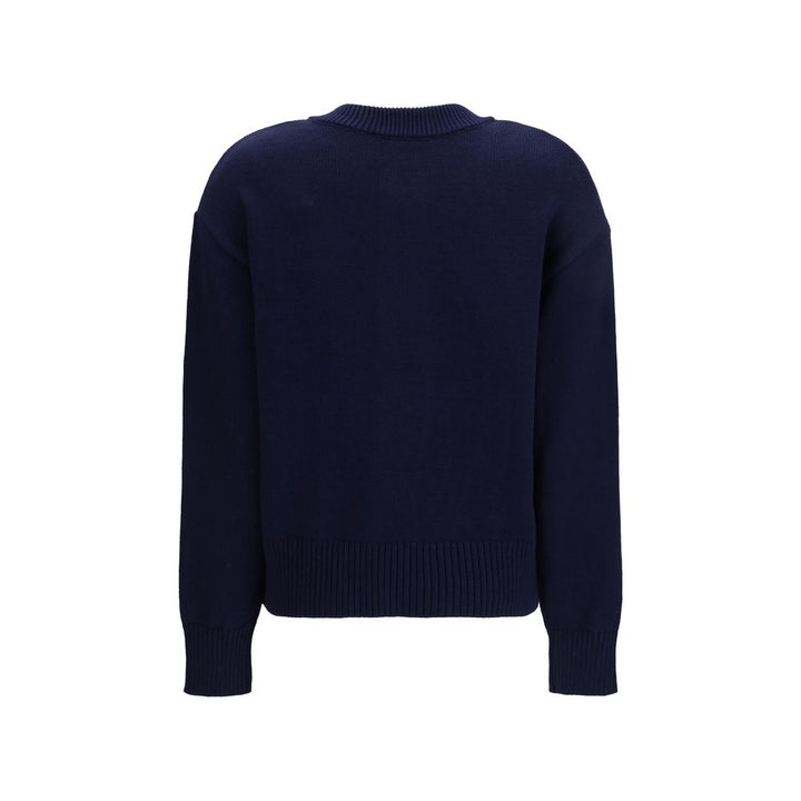 Ami Paris Blue Wool Cardigan
