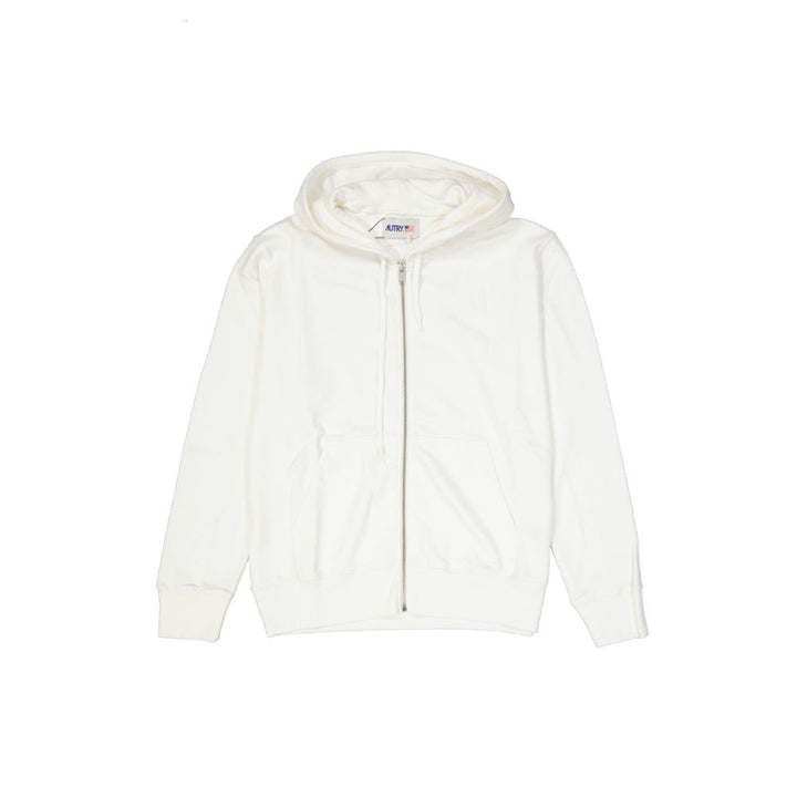 Autry White Cotton Hoodie