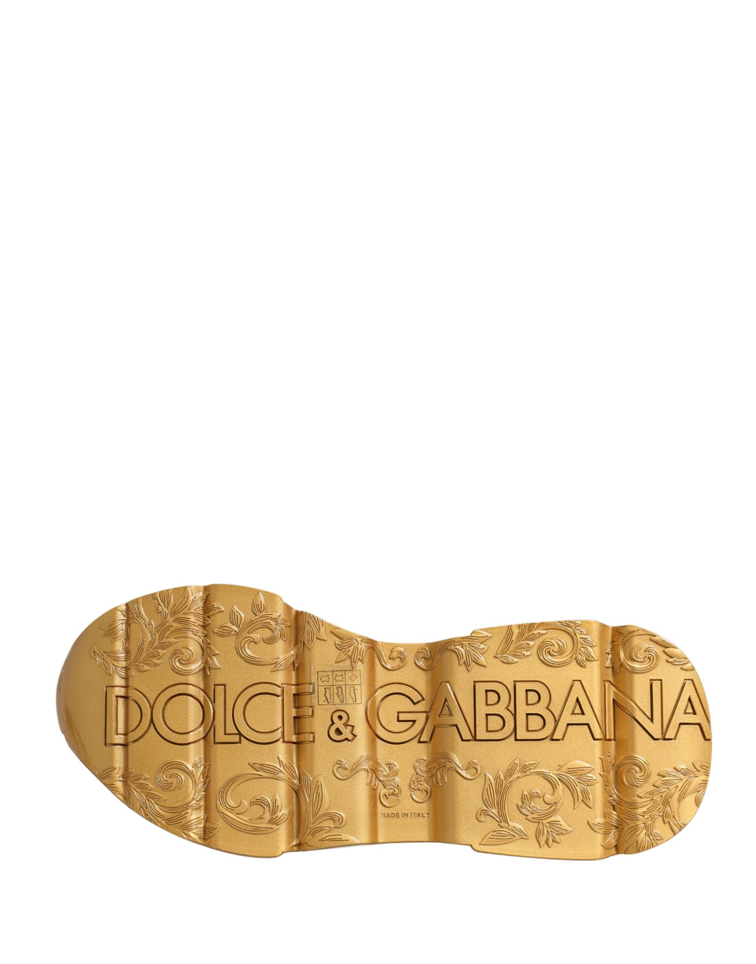 Dolce & Gabbana White Gold Daymaster Low Top Sneakers Shoes