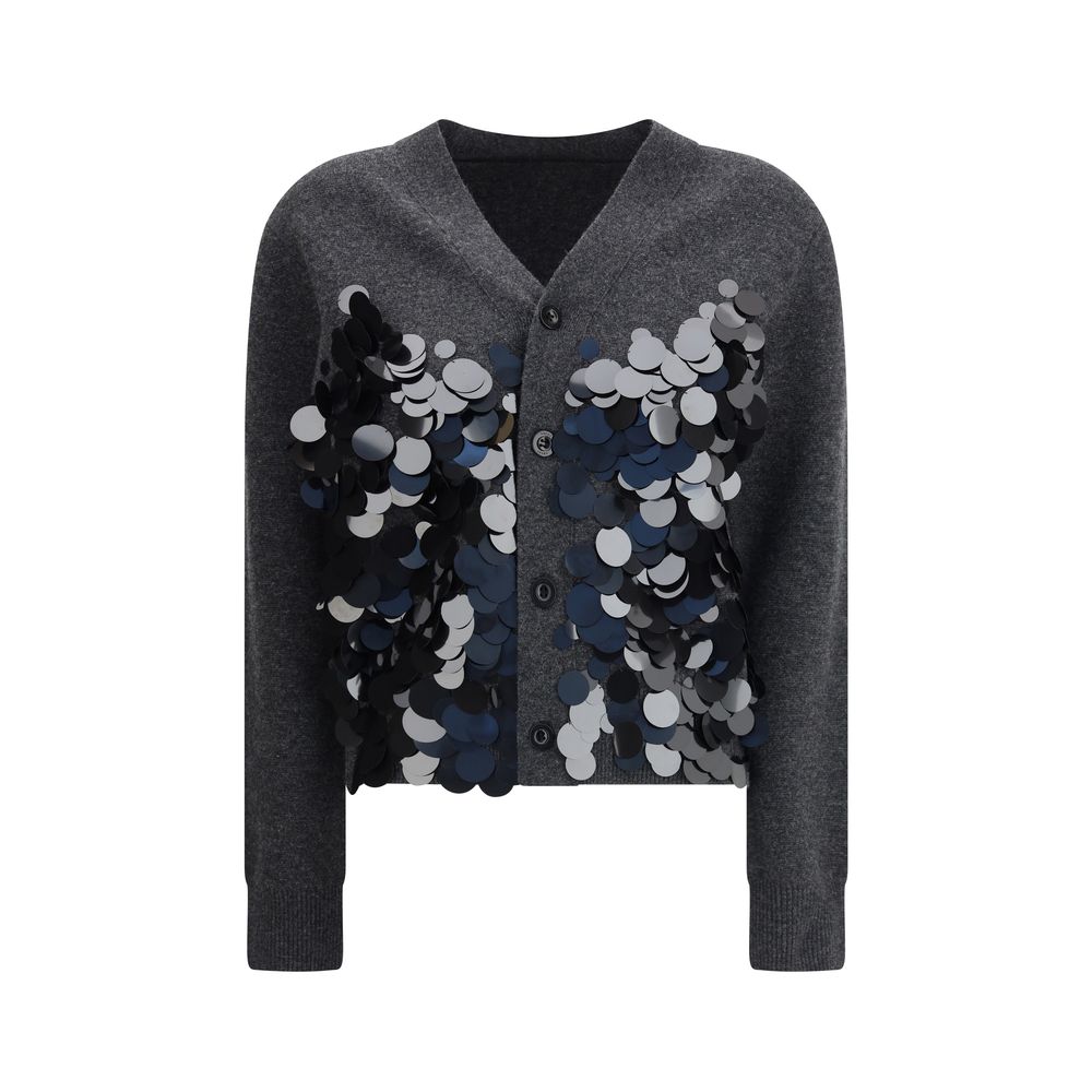 Sacai Gray Wool Cardigan