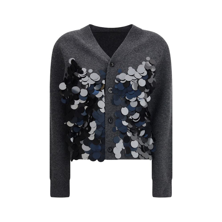 Sacai Gray Wool Cardigan