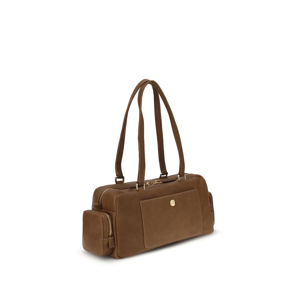Miu Miu Brown Calf Leather Bos Taurus Shoulder Bag