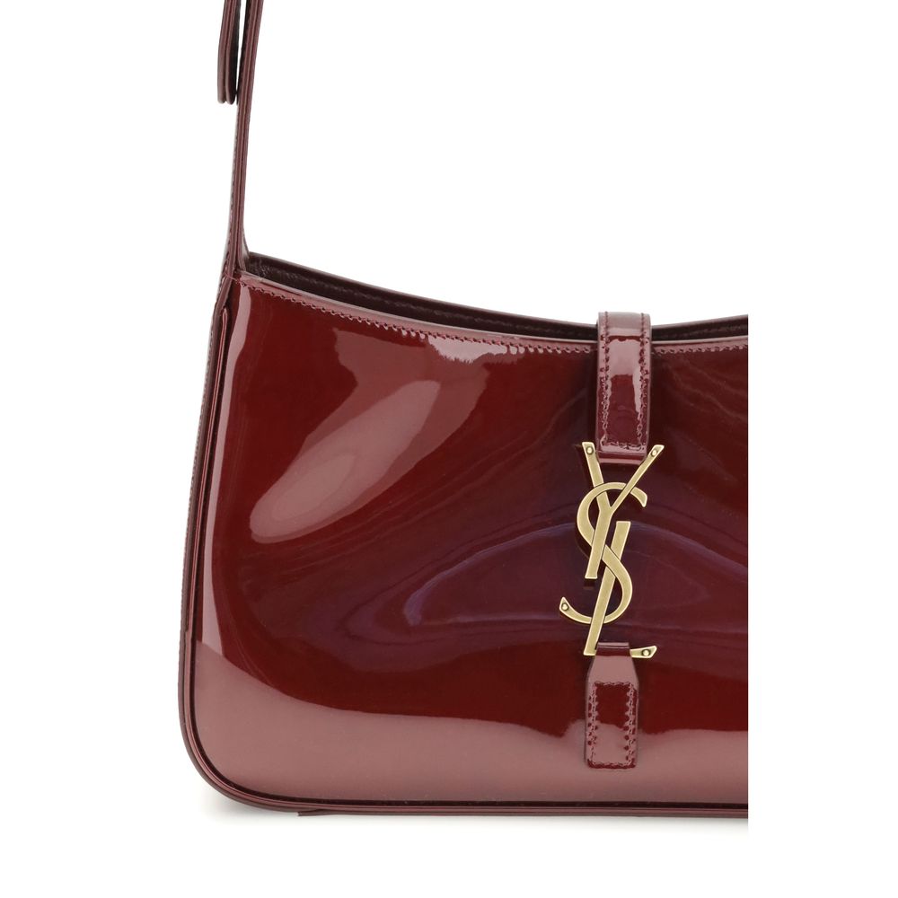 Saint Laurent Bordeaux Calf Leather Bos Taurus Shoulder Bag