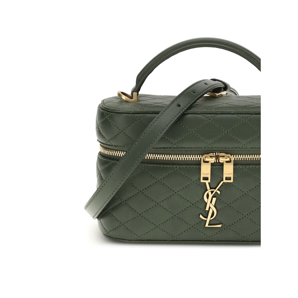 Saint Laurent Bicolor Calf Leather Bos Taurus Shoulder Bag