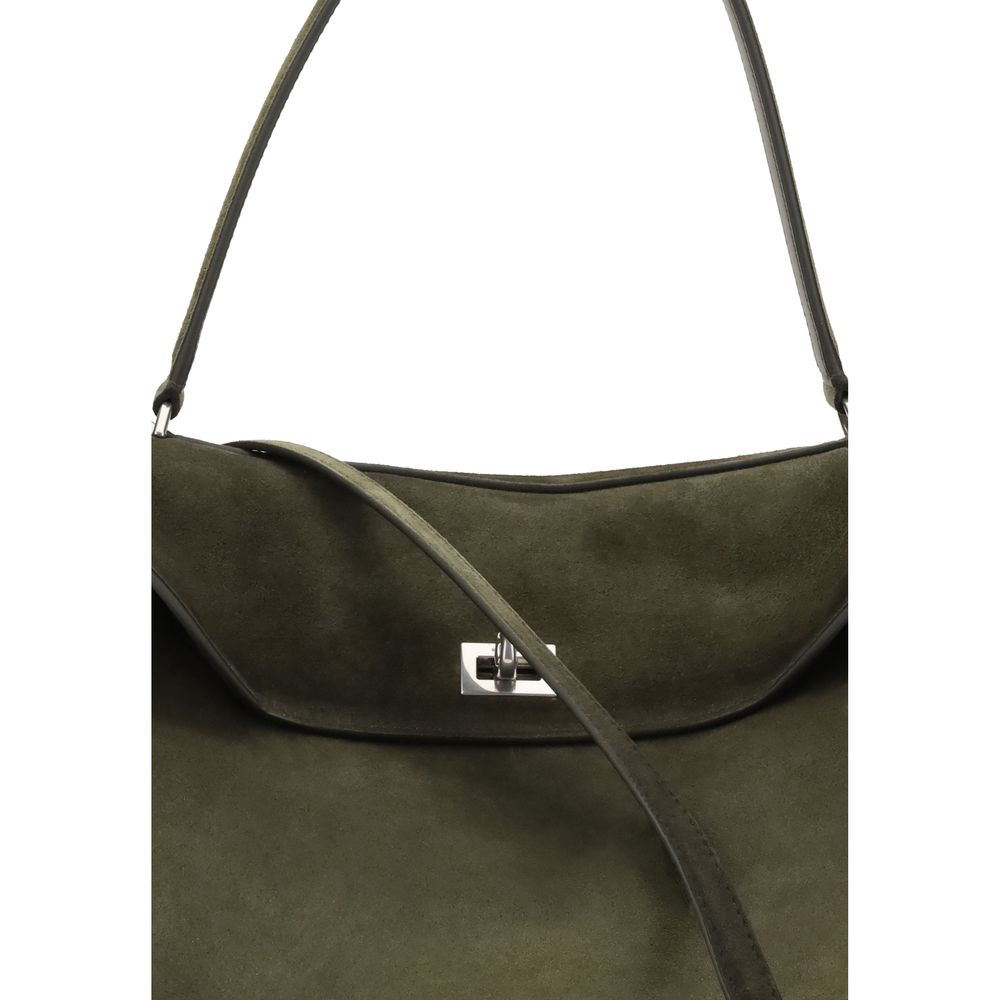 Balenciaga Bicolor Calf Leather Bos Taurus Shoulder Bag