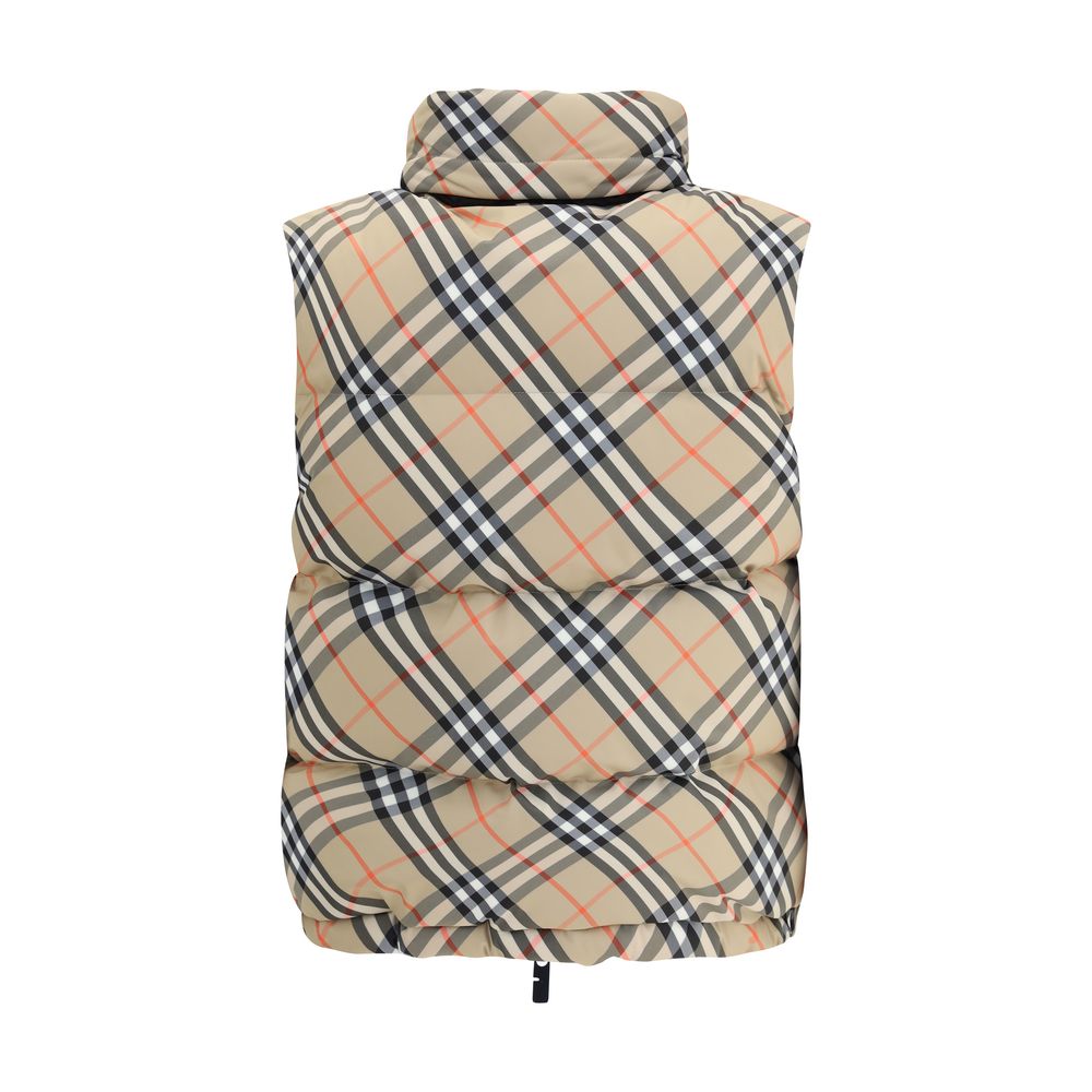 Burberry Multicolor Polyester Sleveless Jacket