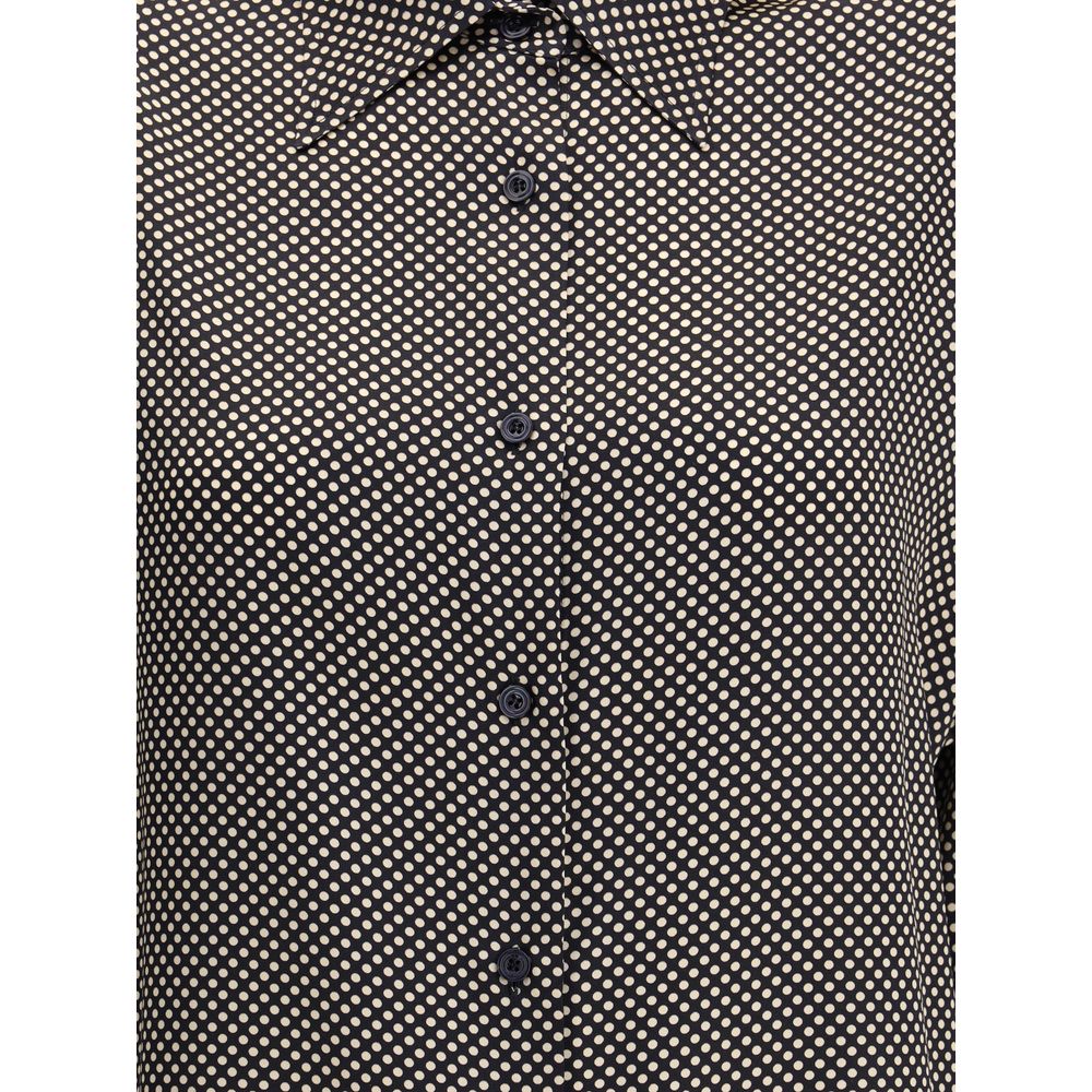 Tom Ford Black Silk Pattern Shirt