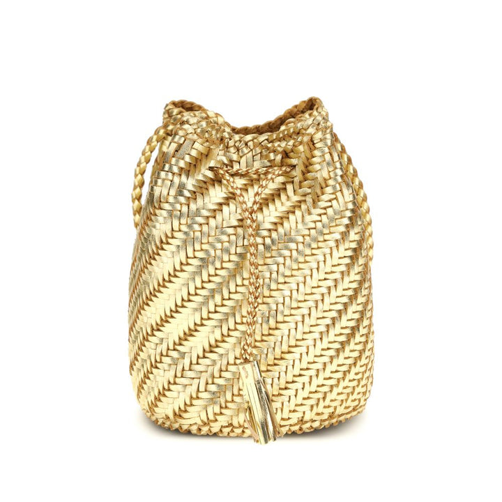 Dragon Diffusion Gold Buffalo Leather Backet Bag