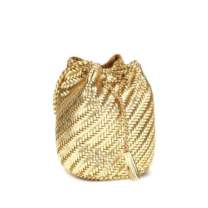 Dragon Diffusion Gold Buffalo Leather Backet Bag