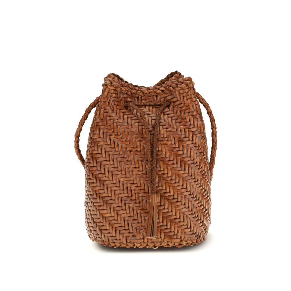 Dragon Diffusion Brown Buffalo Leather Backet Bag