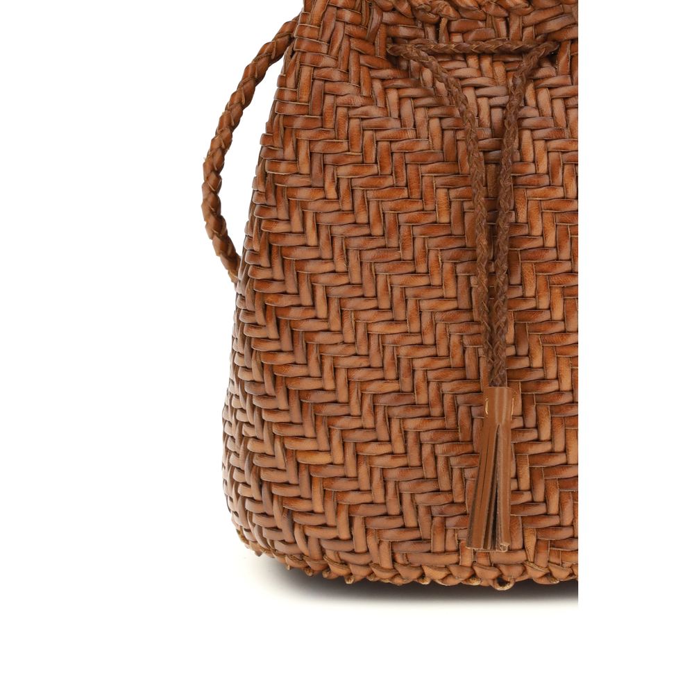 Dragon Diffusion Brown Buffalo Leather Backet Bag