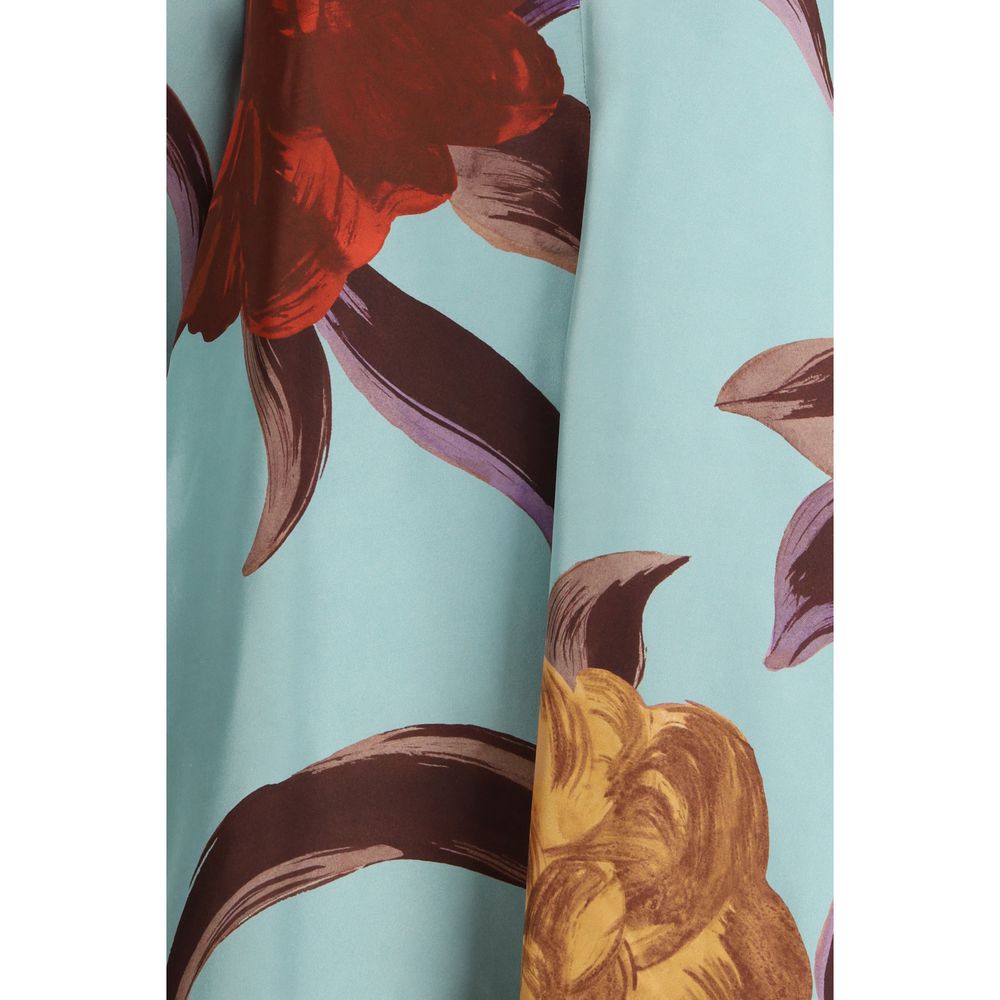 La Double J Multicolor Silk Casual Dress