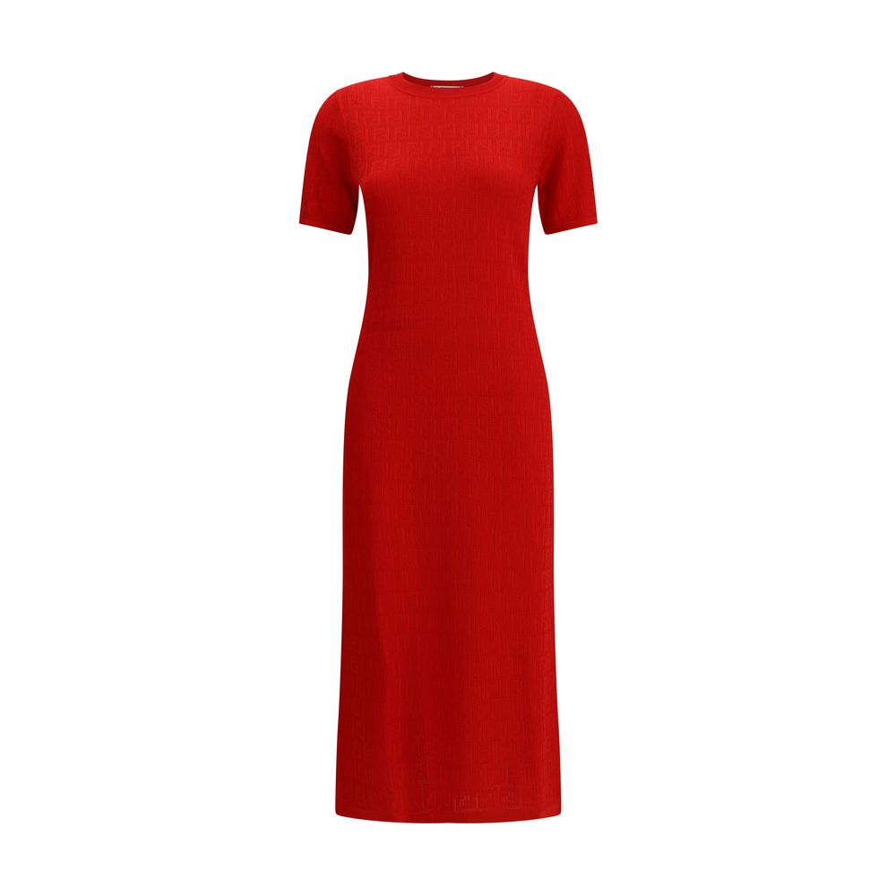 Fendi Multicolor Cotton Casual Dress