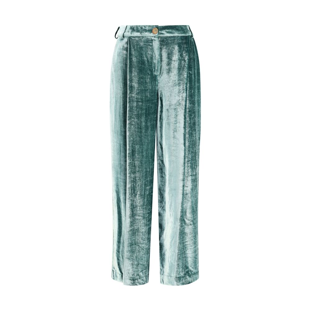 Kristina Ti Bicolor Cotton Casual Pants