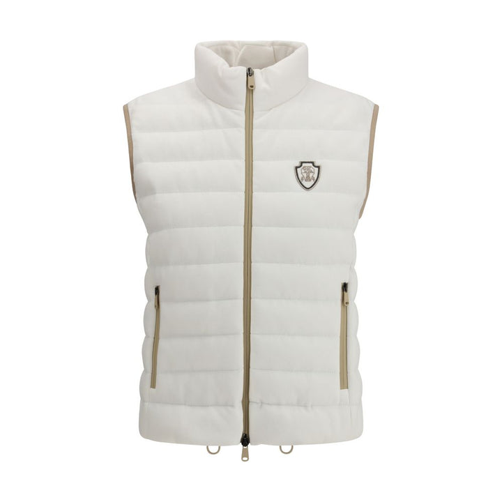 Brunello Cucinelli White Cotton Jackets And Coat