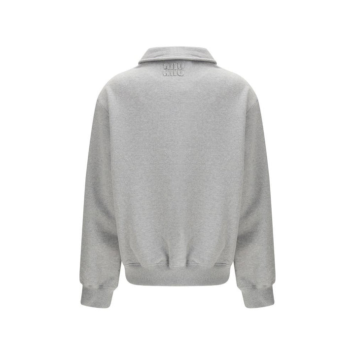 Miu Miu Gray Cotton Sweatshirt