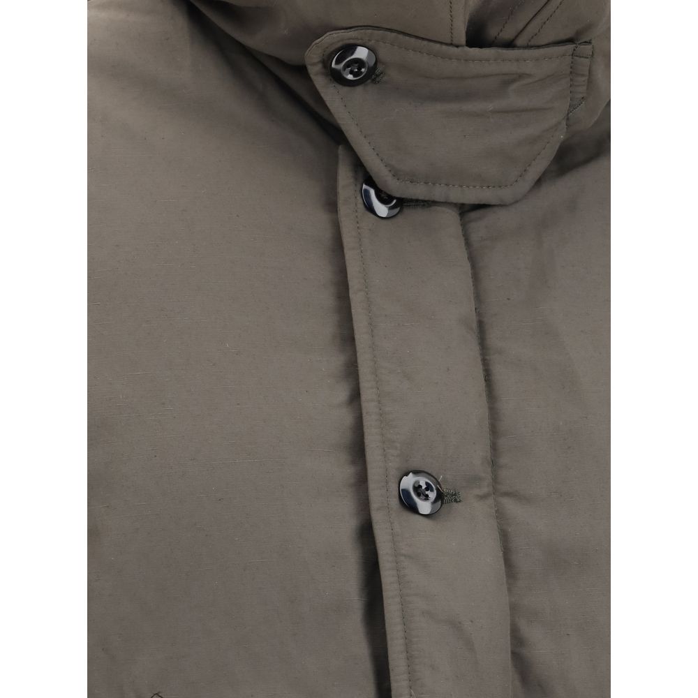 Lemaire Brown Polyamide Shell Jacket