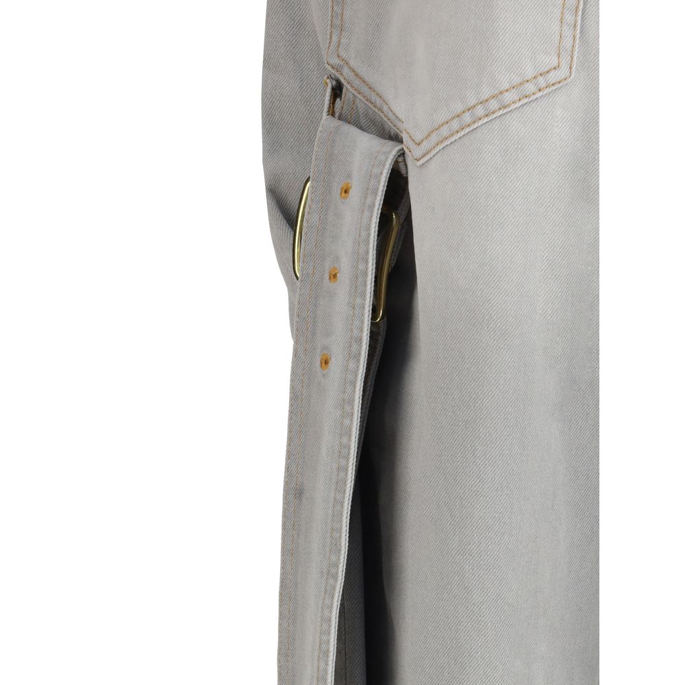 Darkpark Gray Cotton Relaxed Fit Jeans