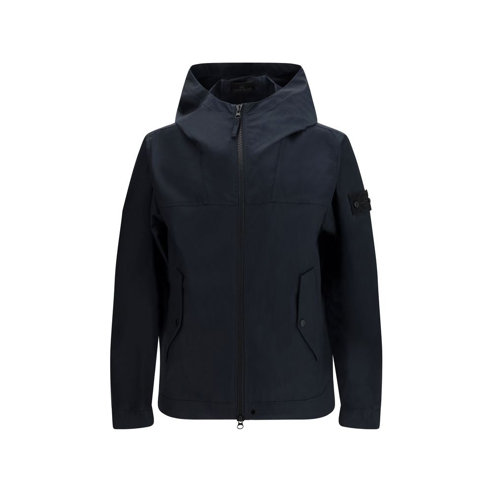Stone Island Black Polyester Shell Jacket