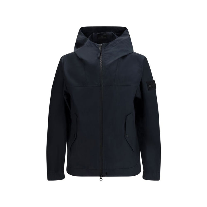 Stone Island Black Polyester Shell Jacket