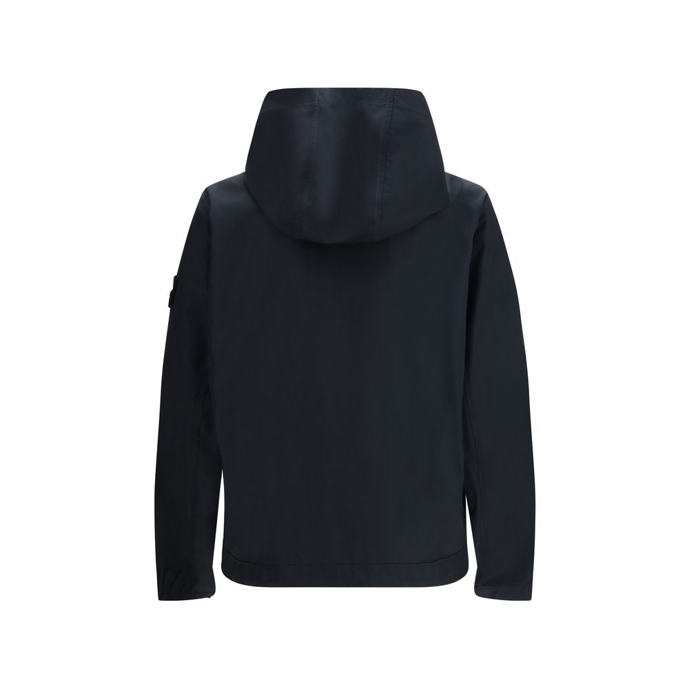 Stone Island Black Polyester Shell Jacket