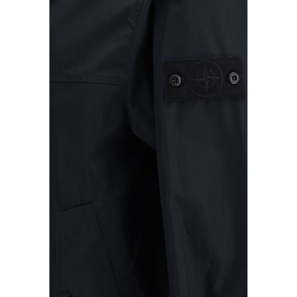 Stone Island Black Polyester Shell Jacket