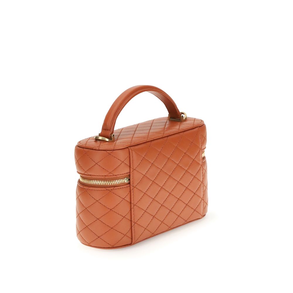 Saint Laurent Orange Calf Leather Bos Taurus Shoulder Bag