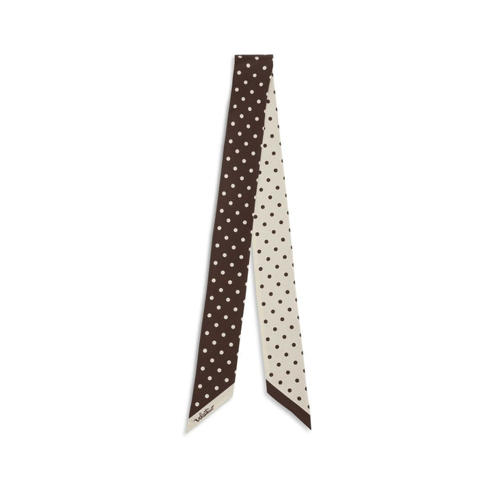 Valentino Garavani Brown Silk Scarf