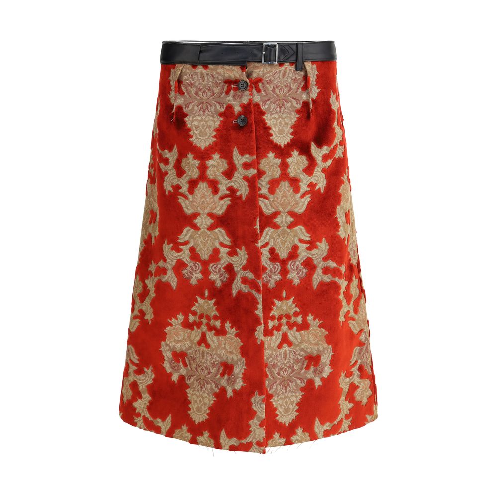 Undercover Multicolor Marabou Bermuda Shorts