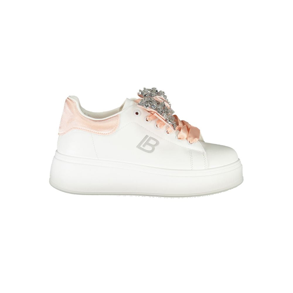 Laura Biagiotti Bianco Poliuretano Women Sneaker