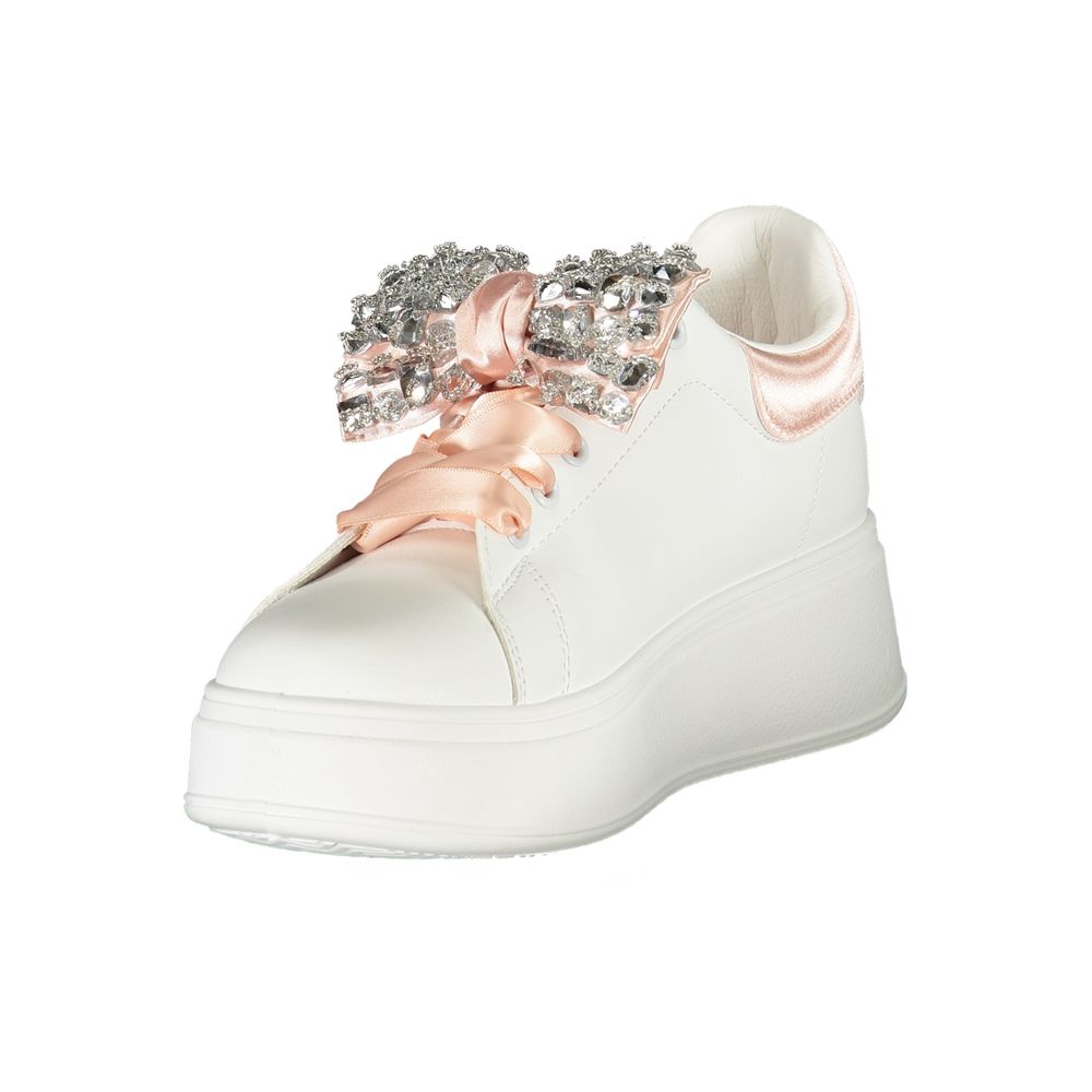 Laura Biagiotti Bianco Poliuretano Women Sneaker