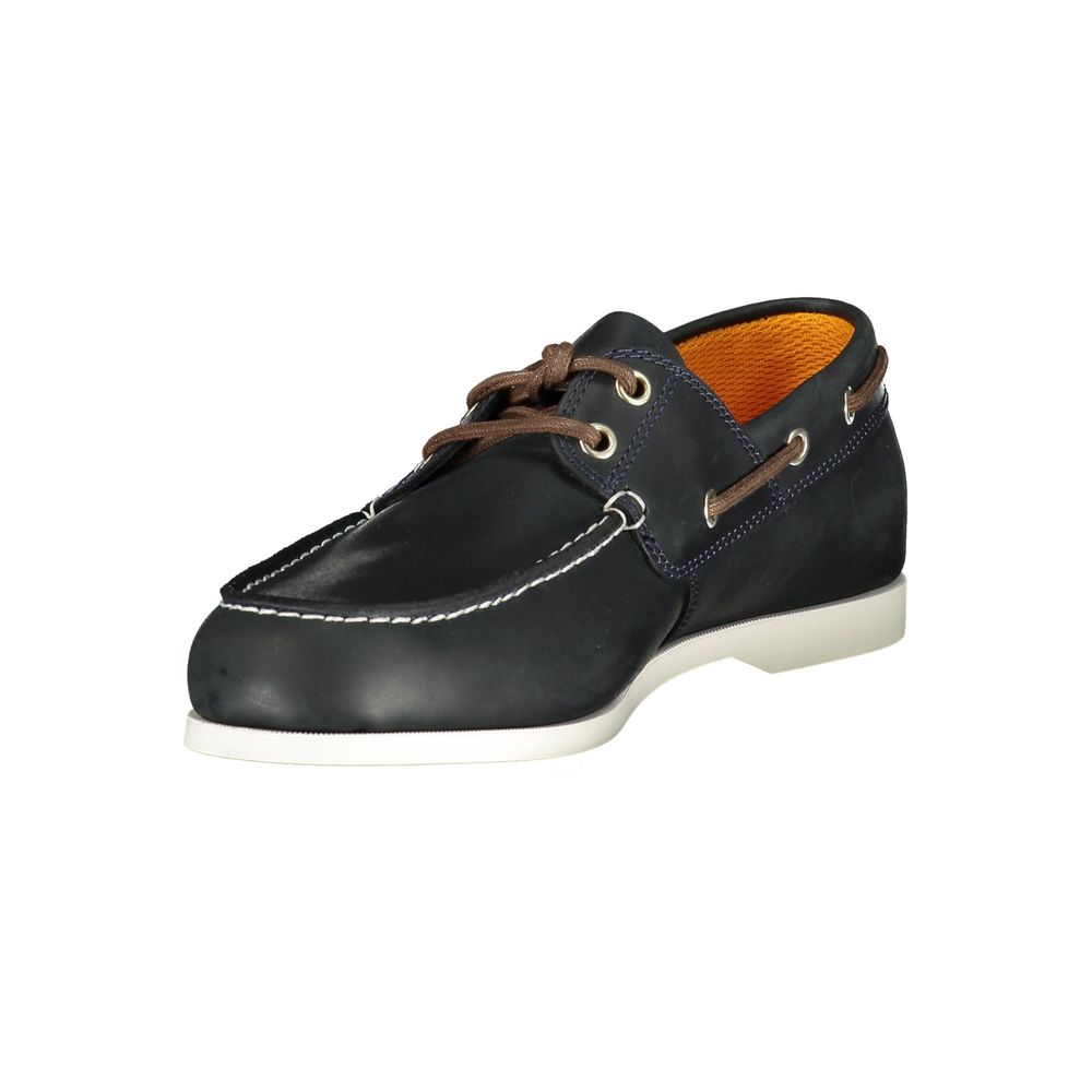 Timberland Blue Leather Men Boat Shoe