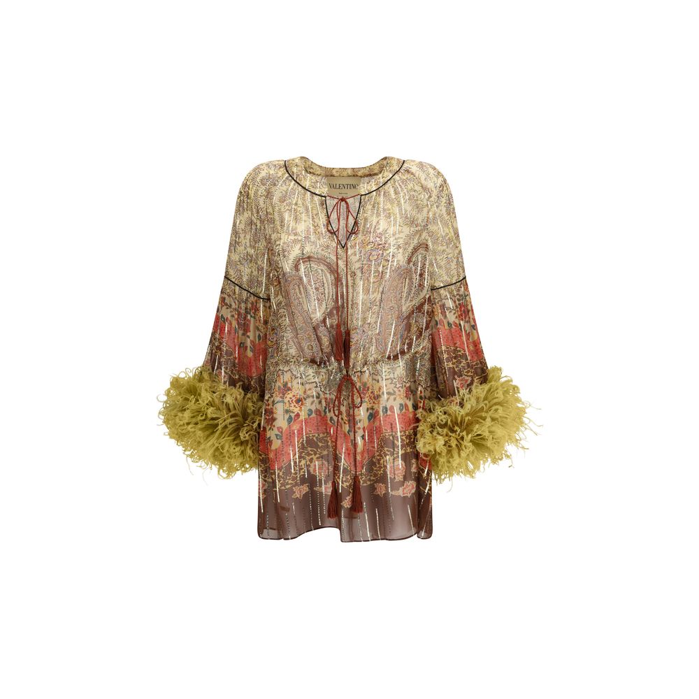 Valentino Multicolor Silk Top