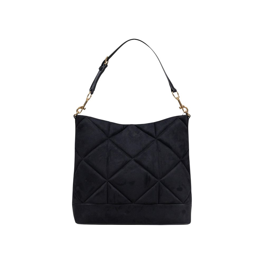 Love Moschino Black Suede Leather Handbag