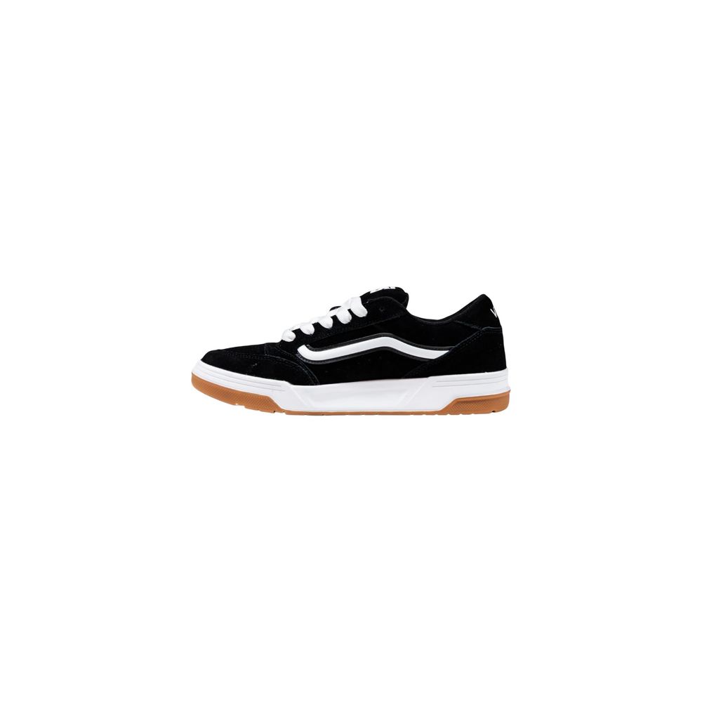 Vans Black And White Suede Leather Low Top Sneakers
