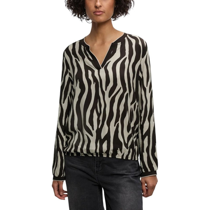 Street One Brown Viscose Blouse