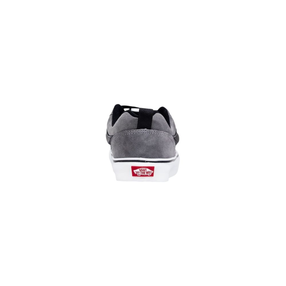 Vans Gray Leather Low Top Sneakers