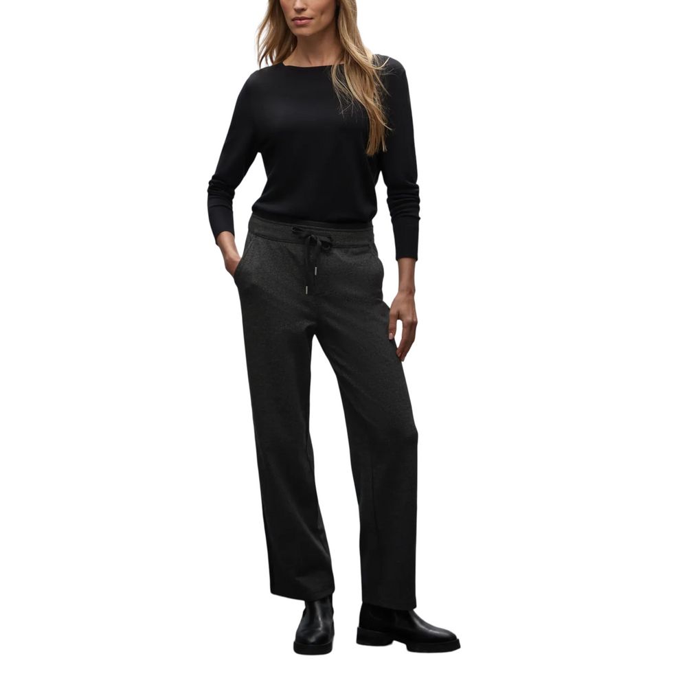 Street One Black Viscose Casual Pants