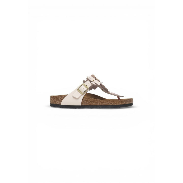 Birkenstock Pink Leather Flat Sandals