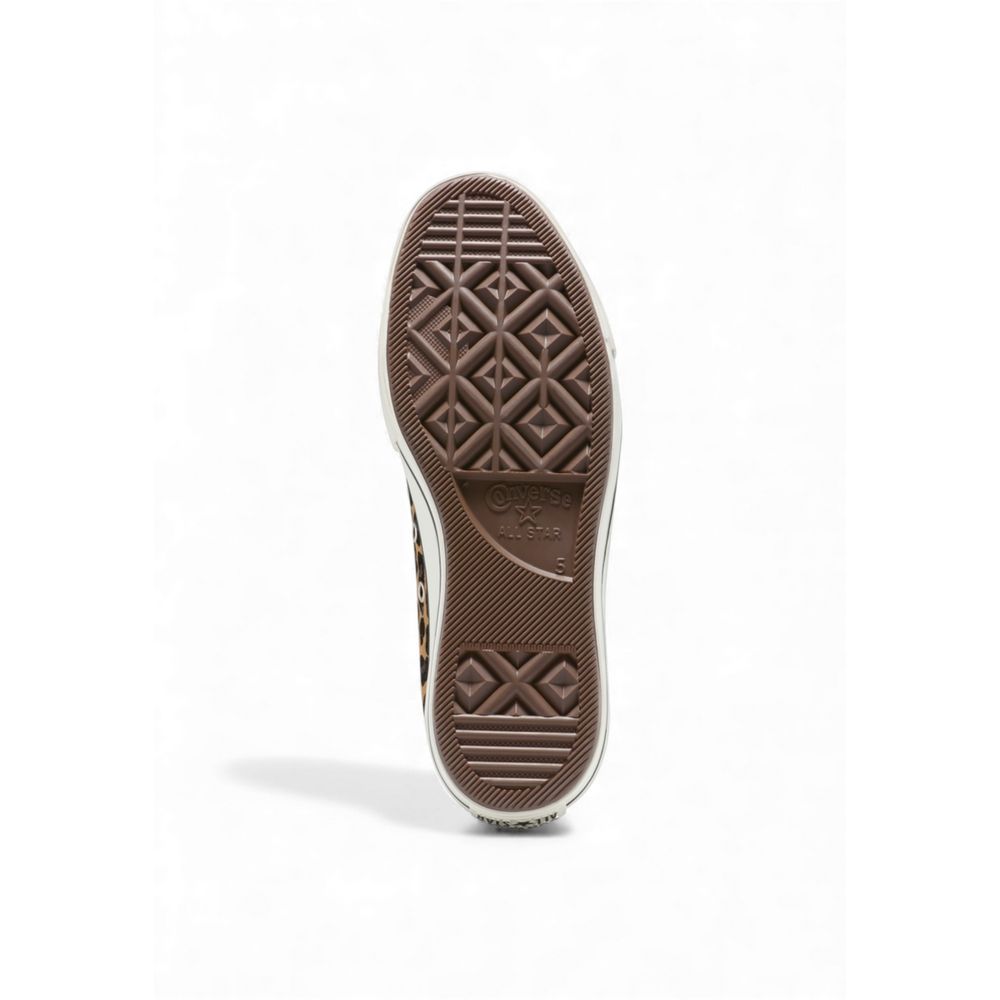 Converse Brown Suede Leather Platform Sneakers