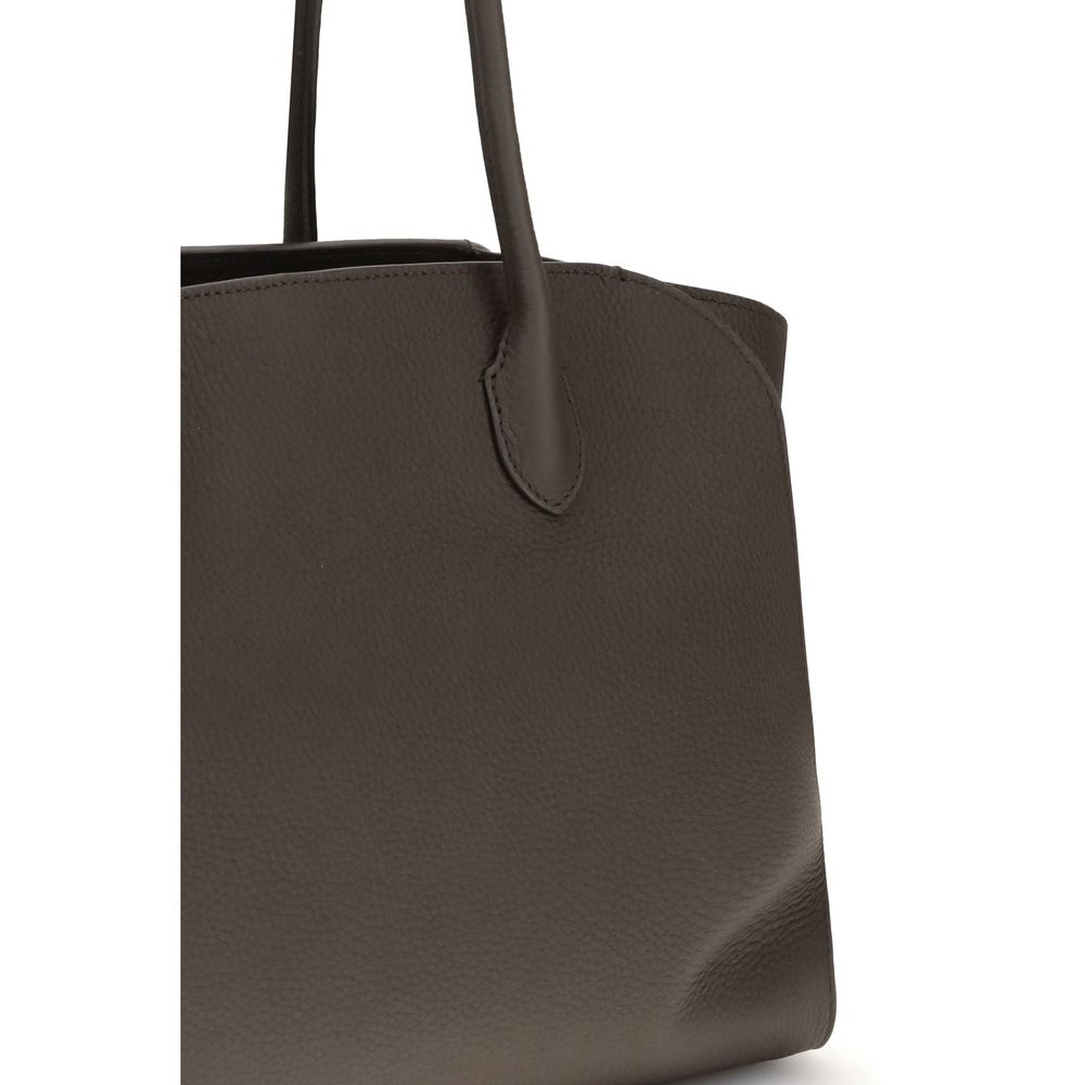 The Row Brown Calf Leather Bos Taurus Shoulder Bag