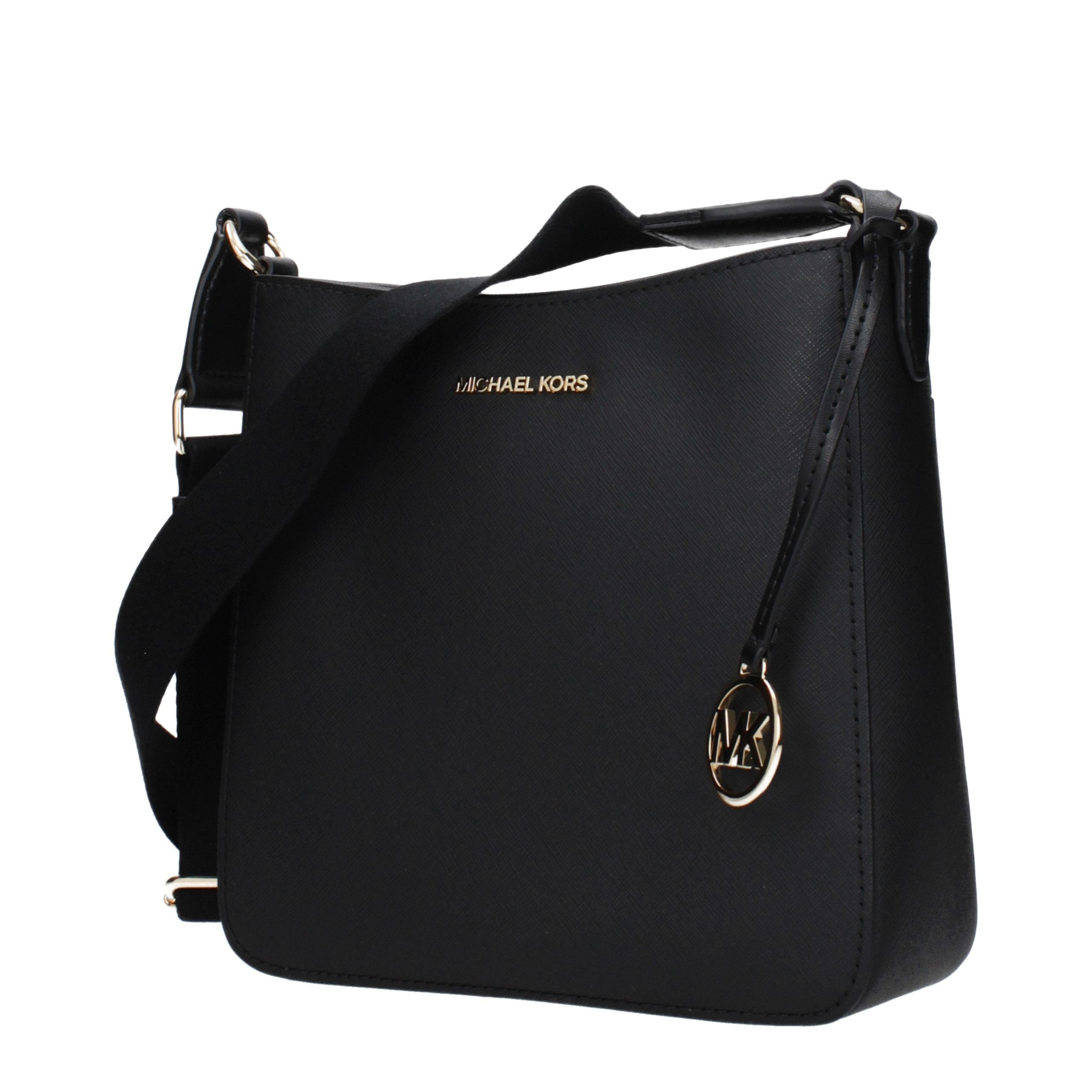 Michael Kors Black Leather Crossbody Bag