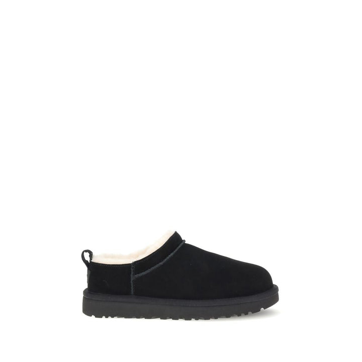 UGG Black Leather Ankle Boots