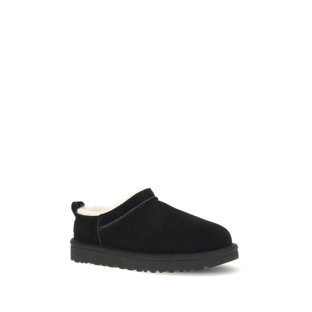 UGG Black Leather Ankle Boots