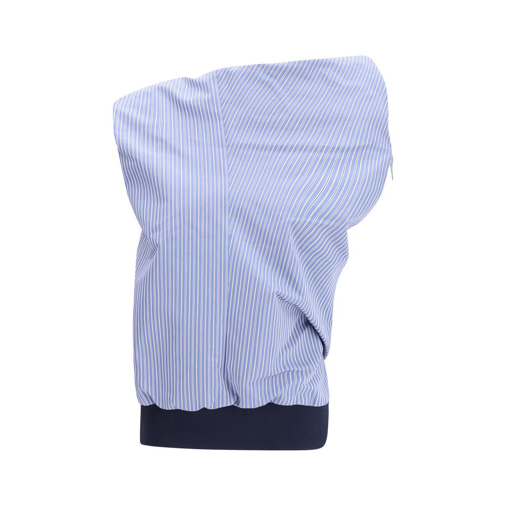 Sacai Blue Polyester Pattern Shirt