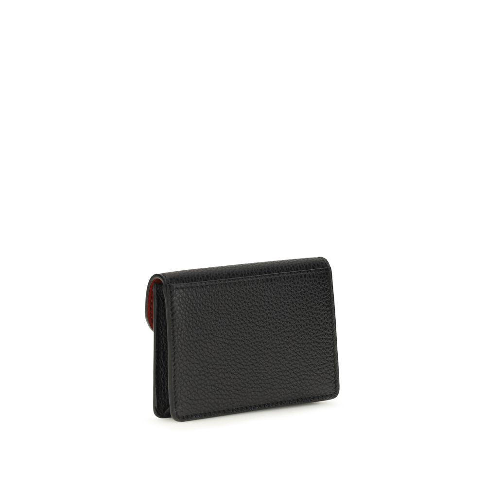 Ferragamo Black Calf Leather Bos Taurus Keychain