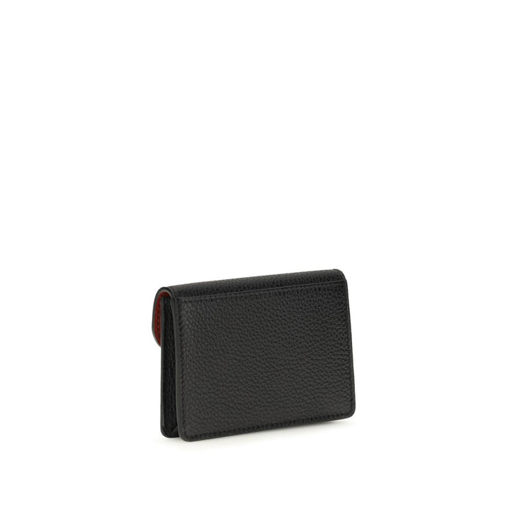 Ferragamo Black Calf Leather Bos Taurus Keychain