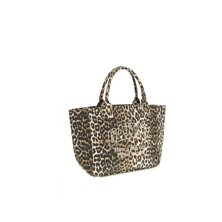Ganni Multicolor Recycled Cotton Shoulder Bag